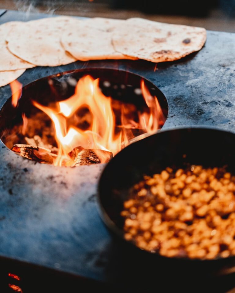 Kochen am Feuer