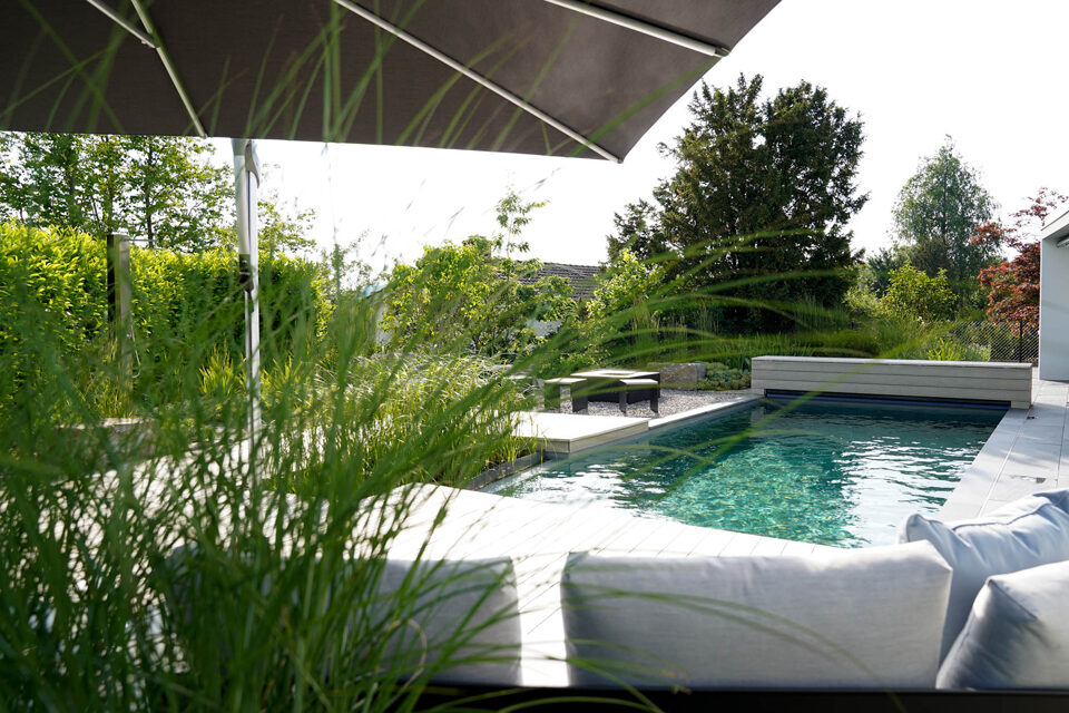 Biopool mit Abdeckung